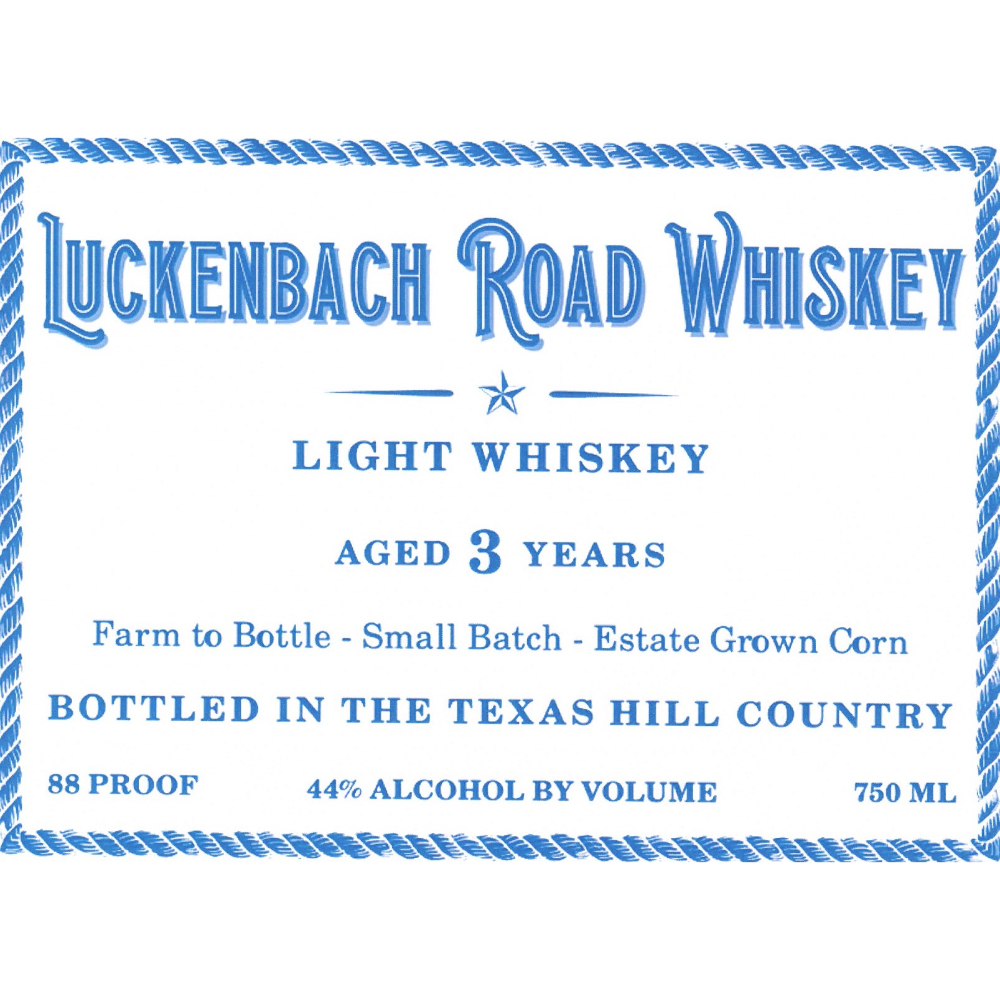 Buy Luckenbach Road Light Whiskey Online