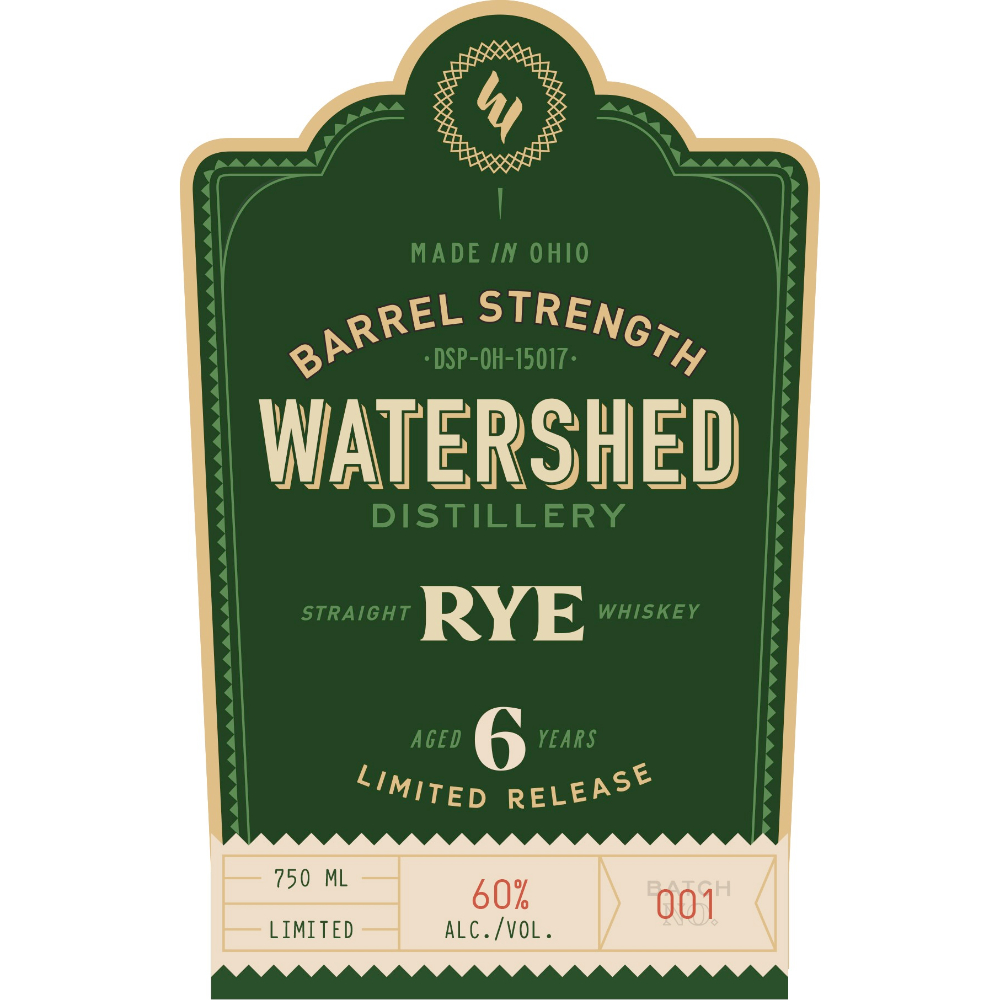 Buy Watershed 6 Year Old Barrel Strength Rye Online