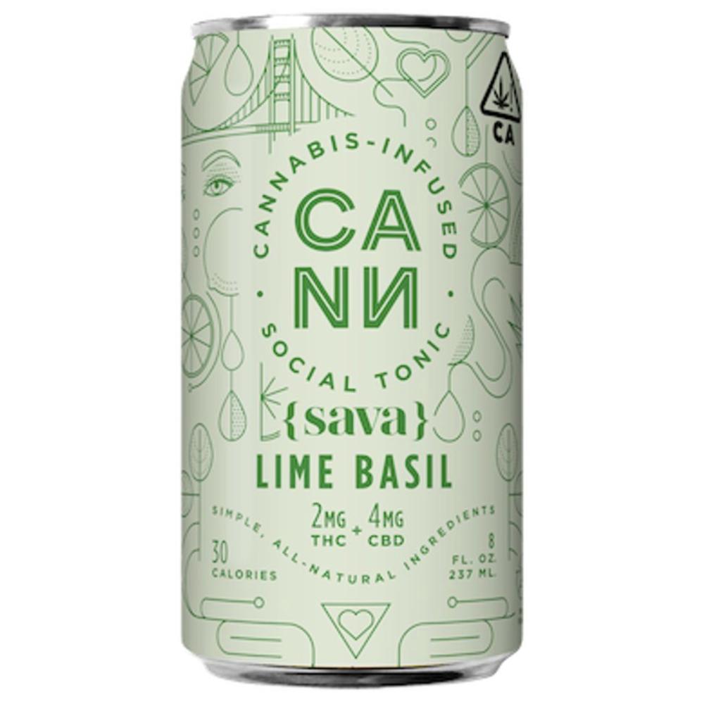 Cann Sava Lime Basil CBD Drink
