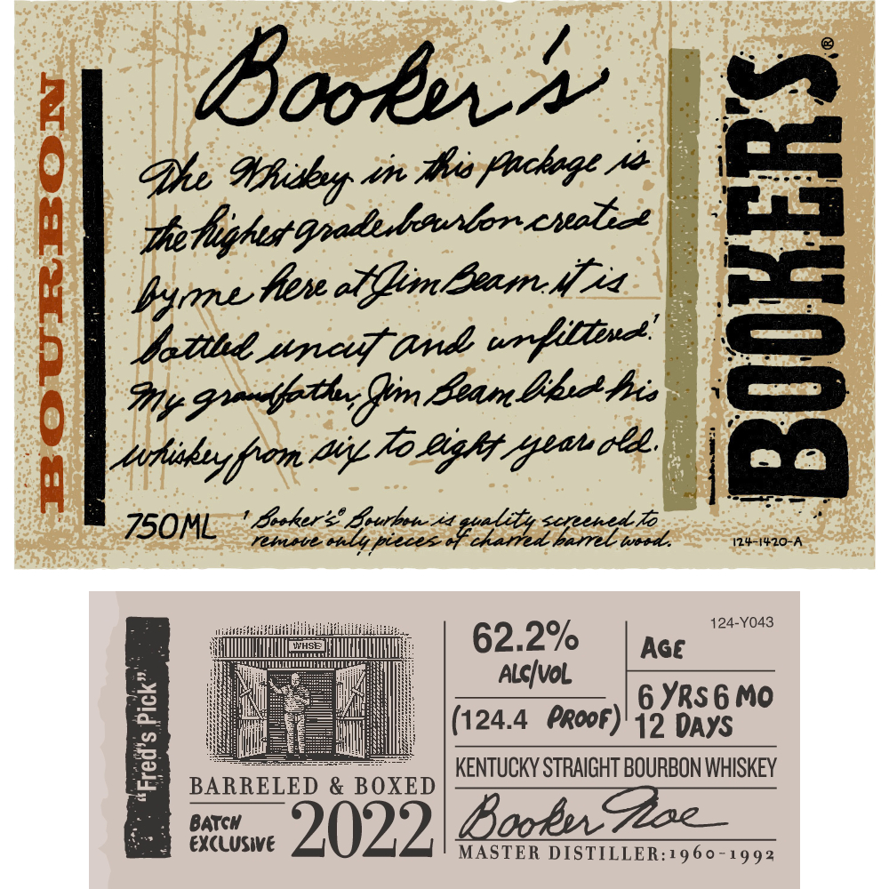 Buy Booker’s “Fred’s Pick” Barreled & Boxed 2022 Online
