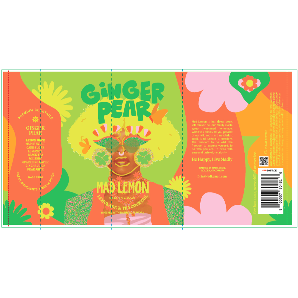 Buy Mad Lemon Ginger Pear Canned Cocktail Online