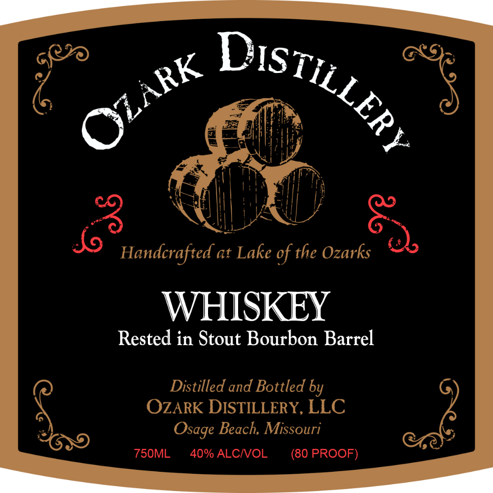 Buy Ozark Distillery Whiskey Rested in Stout Bourbon Barrel Online