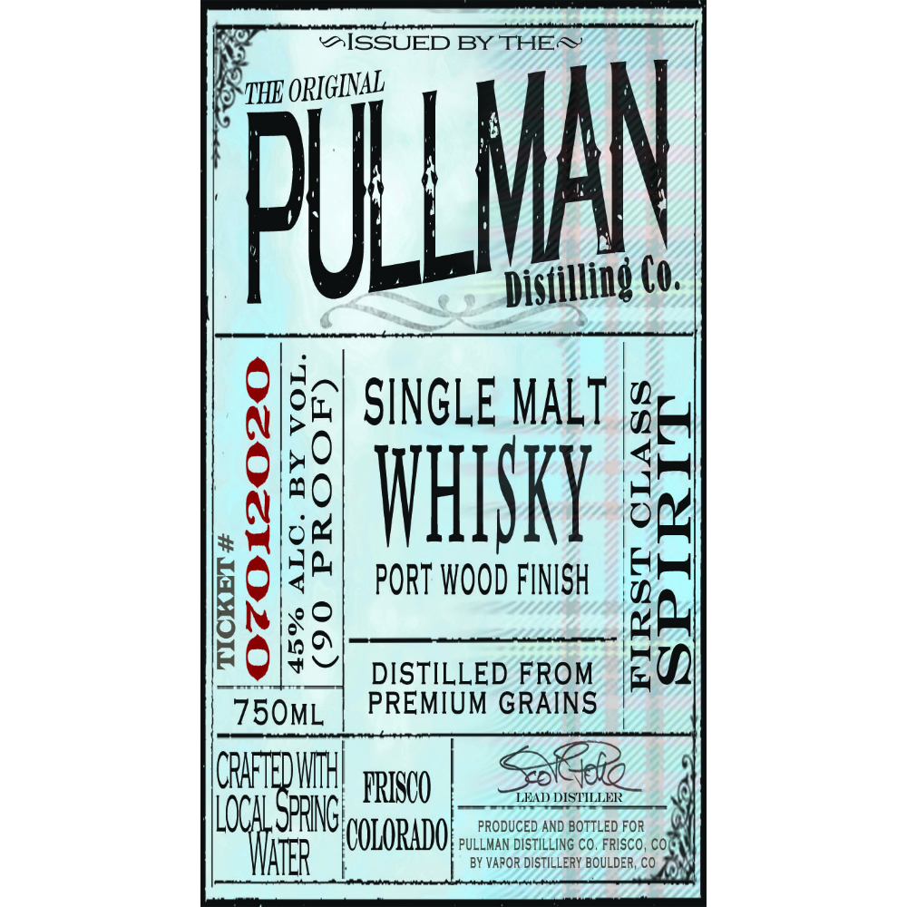 Buy Pullman Distilling Single Malt Whisky Port Wood Finish Online