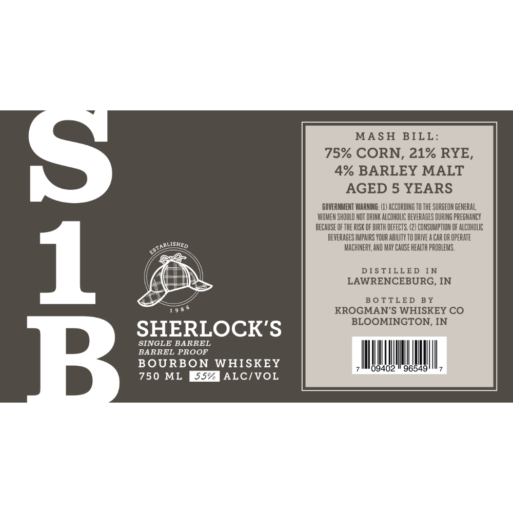 Buy Sherlock’s Single Barrel Bourbon Online