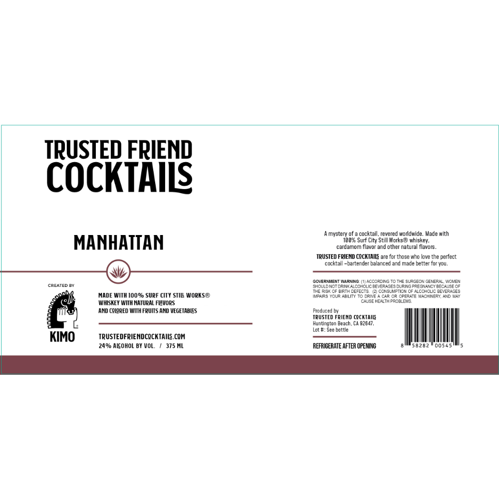 Buy Trusted Friend Cocktails Manhattan Online