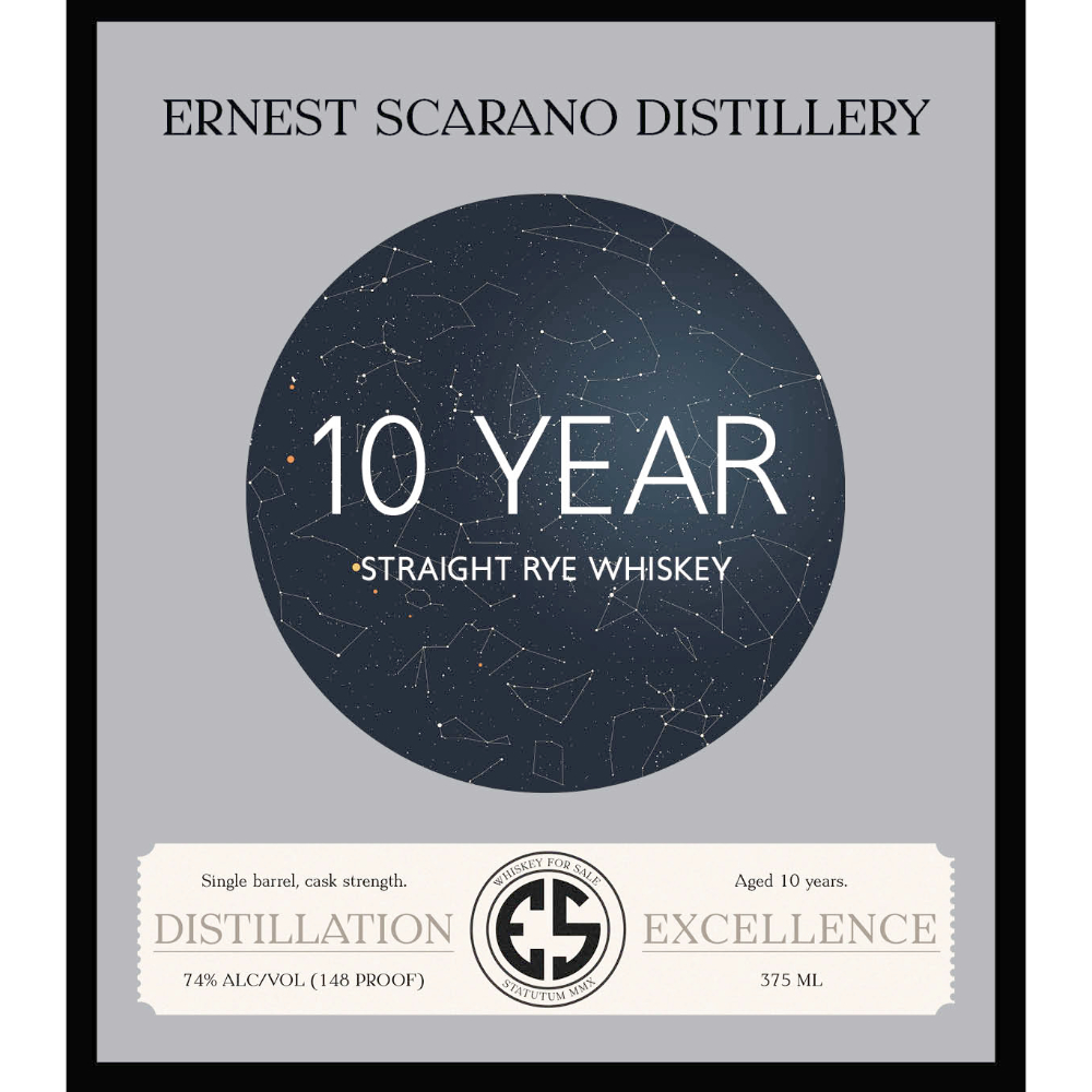 Buy Ernest Scarano Distillery 10 Year Old Straight Rye Online