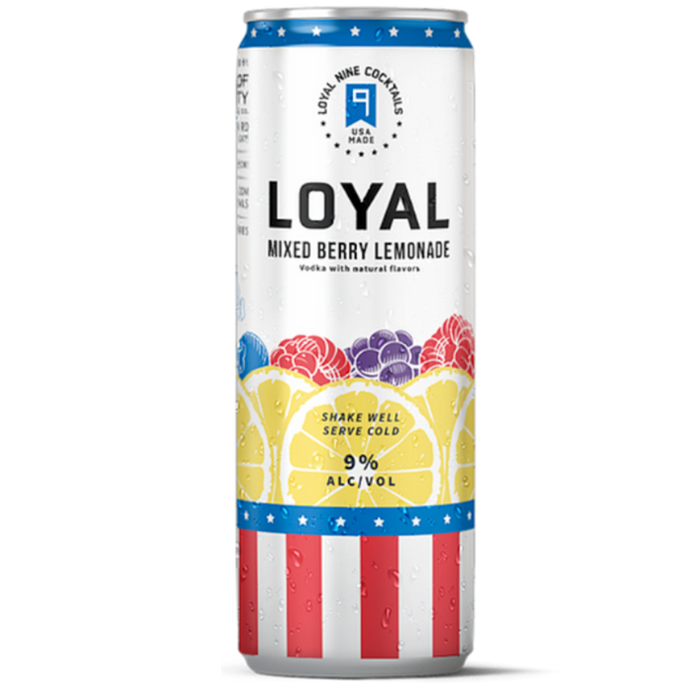 Buy Loyal 9 Cocktails Mixed Berry Lemonade 4 Pack Online