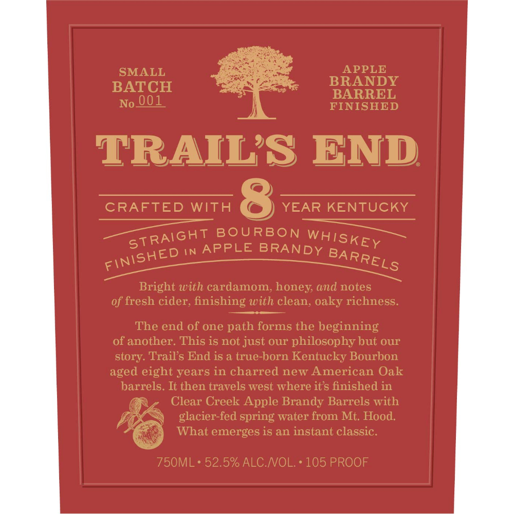 Buy Trail’s End 8 Year Old Bourbon Finished in Apple Brandy Barrels Online