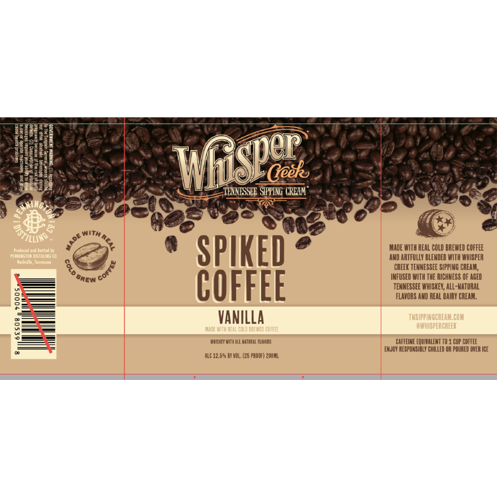 Buy Whisper Creek Spiked Coffee Vanilla Online