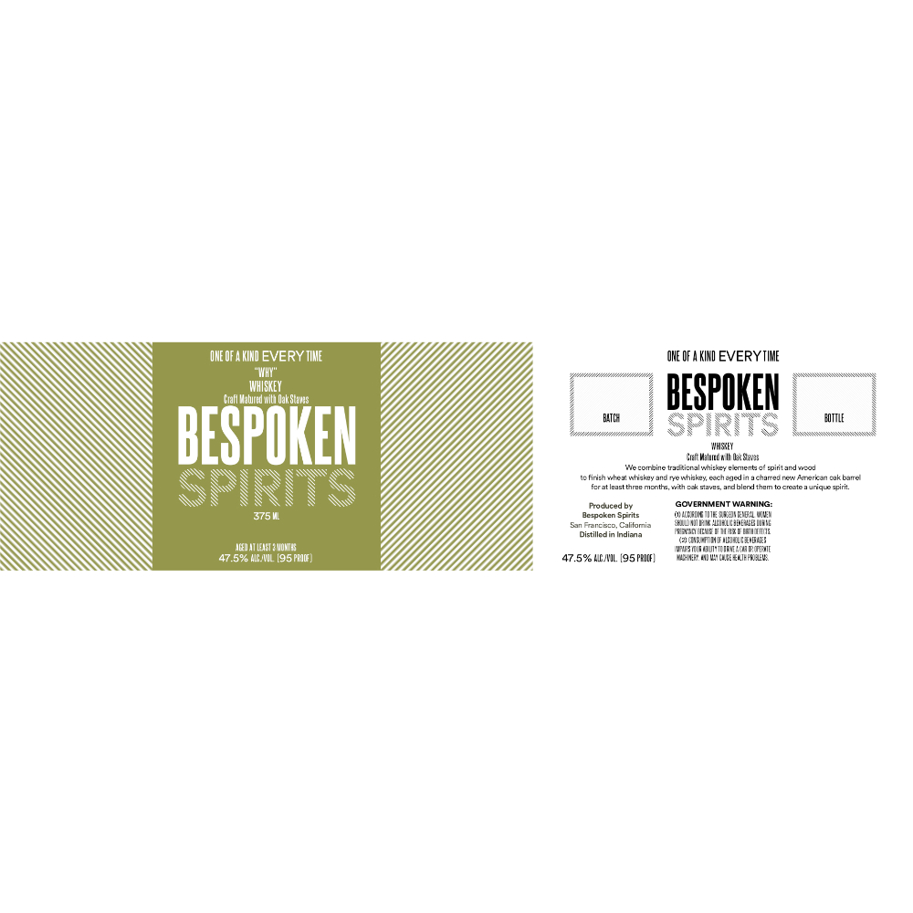 Buy Bespoken Spirits “Why” Whiskey 375ml Online