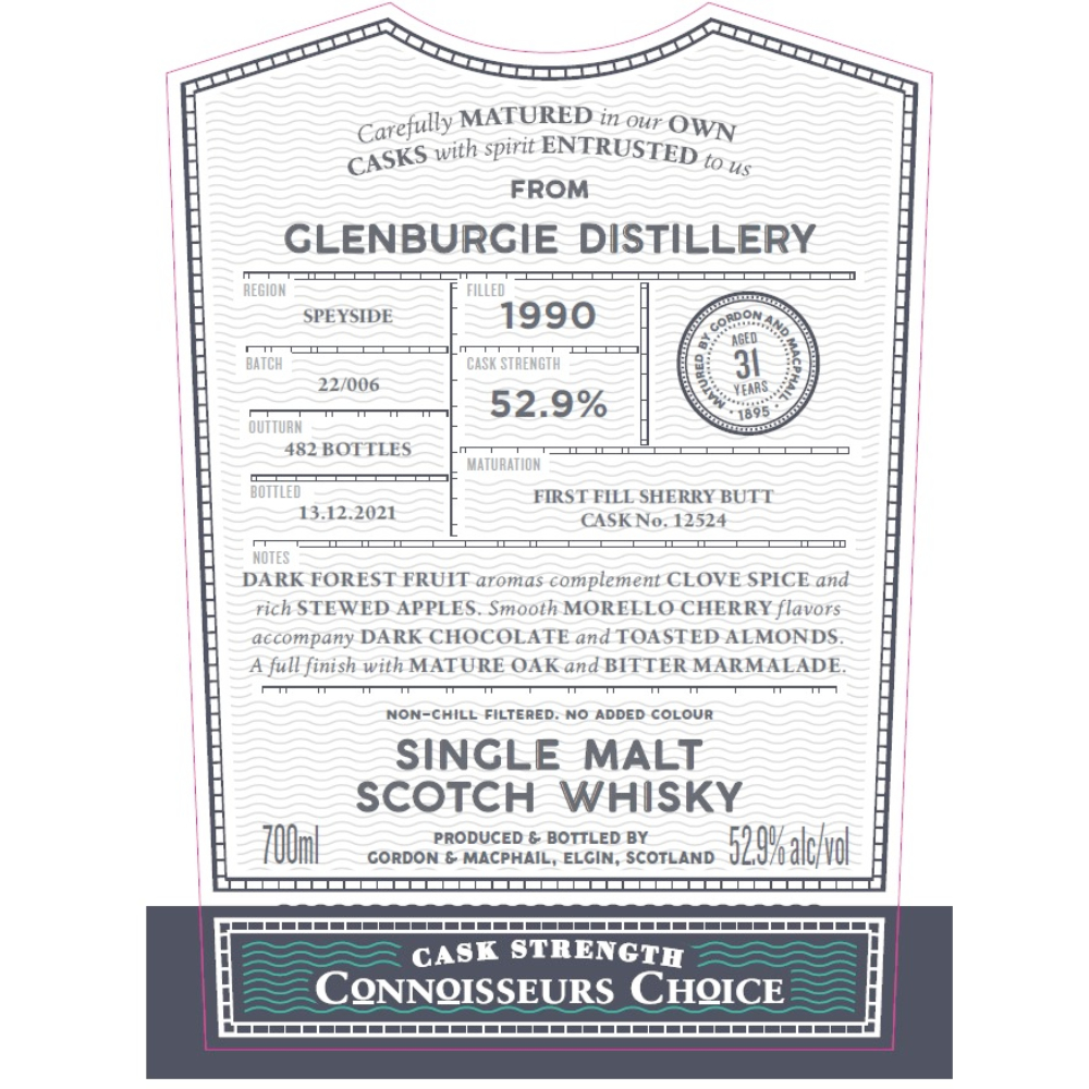 Buy Gordon and Macphail Glenburgie 31 Year Old Connoisseurs Choice Online