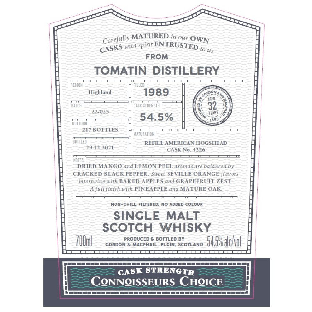 Buy Gordon and Macphail Tomatin 32 Year Old Connoisseurs Choice Online