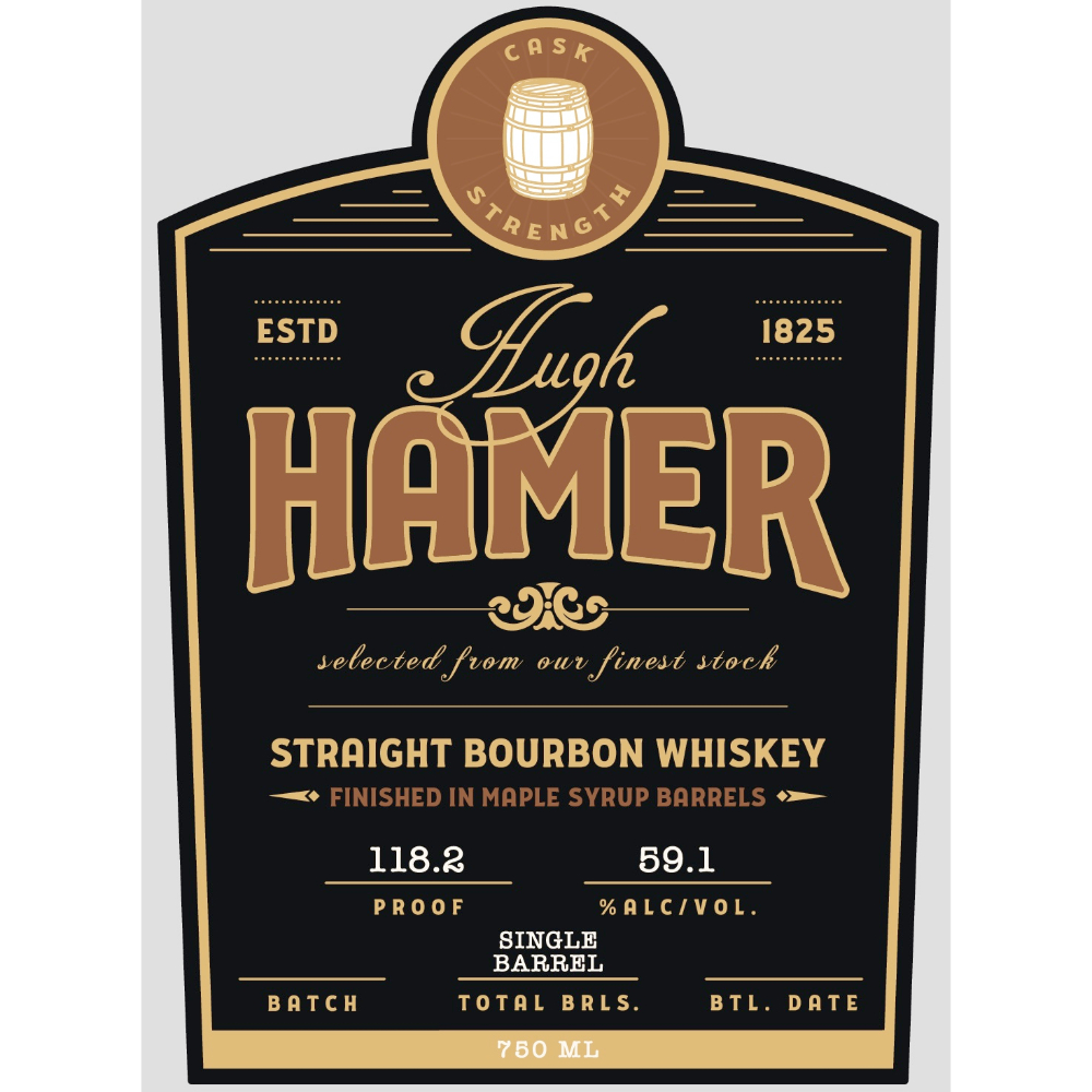 Buy Hugh Hamer Single Barrel Bourbon Finished in Maple Syrup Barrels Online