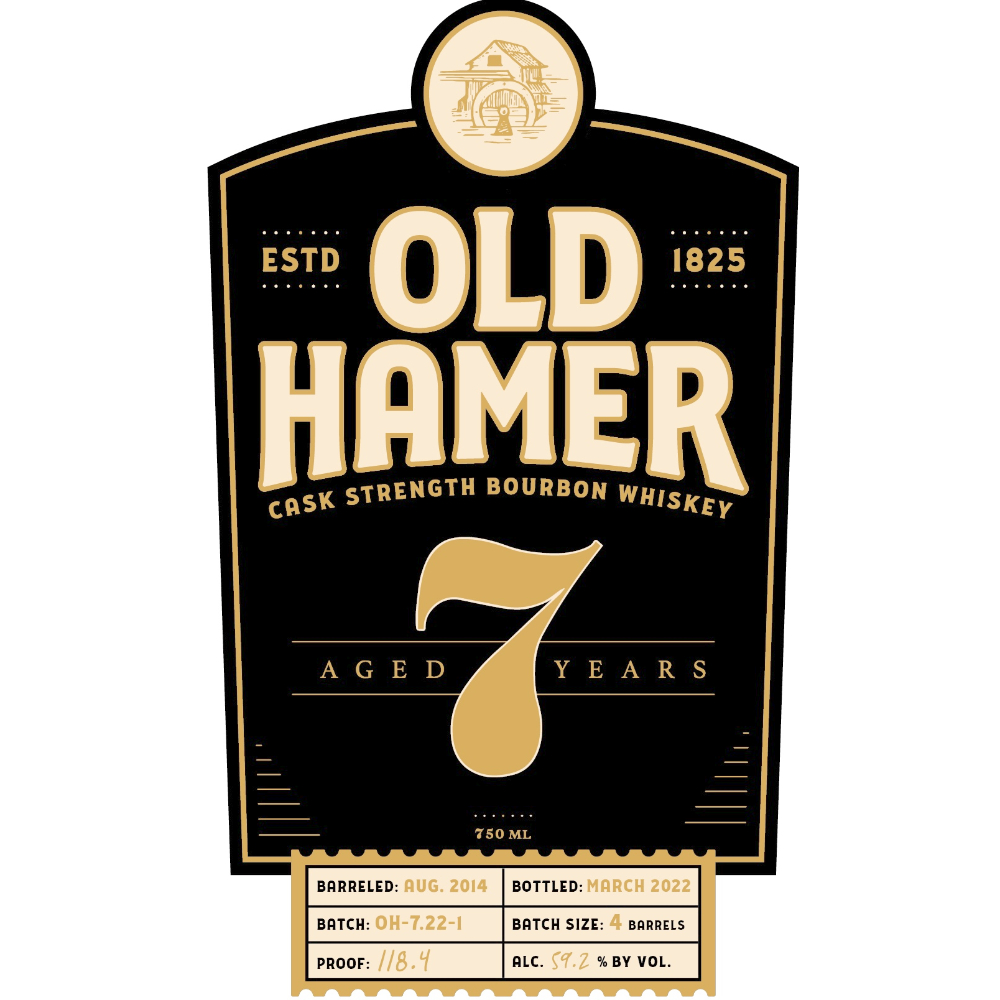 Buy Old Hamer 7 Year Old Cask Strength Straight Bourbon Online