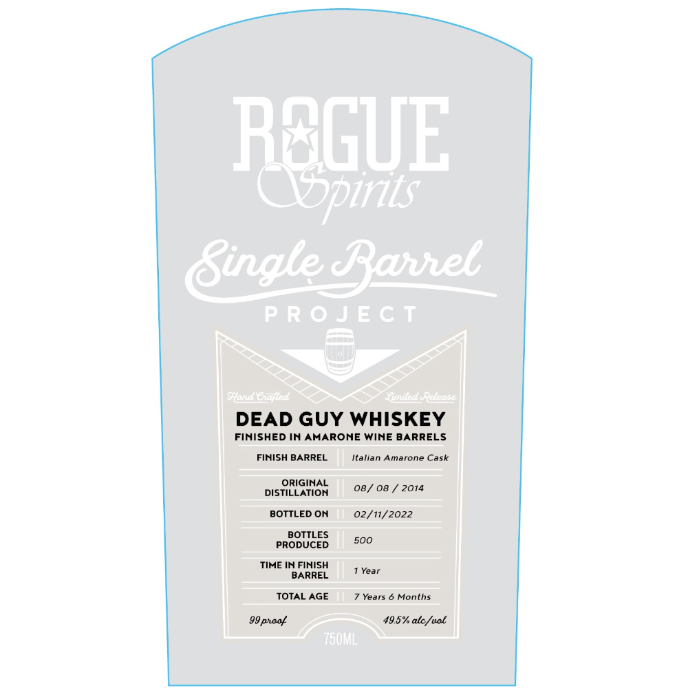Buy Rogue Single Barrel Project Dead Guy Whiskey Finished In Amarone Wine Barrels Online