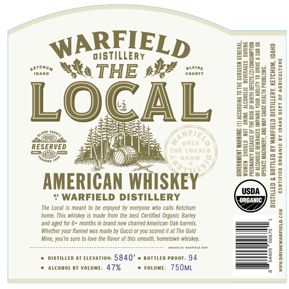 Buy Warfield Distillery The Local American Whiskey Online