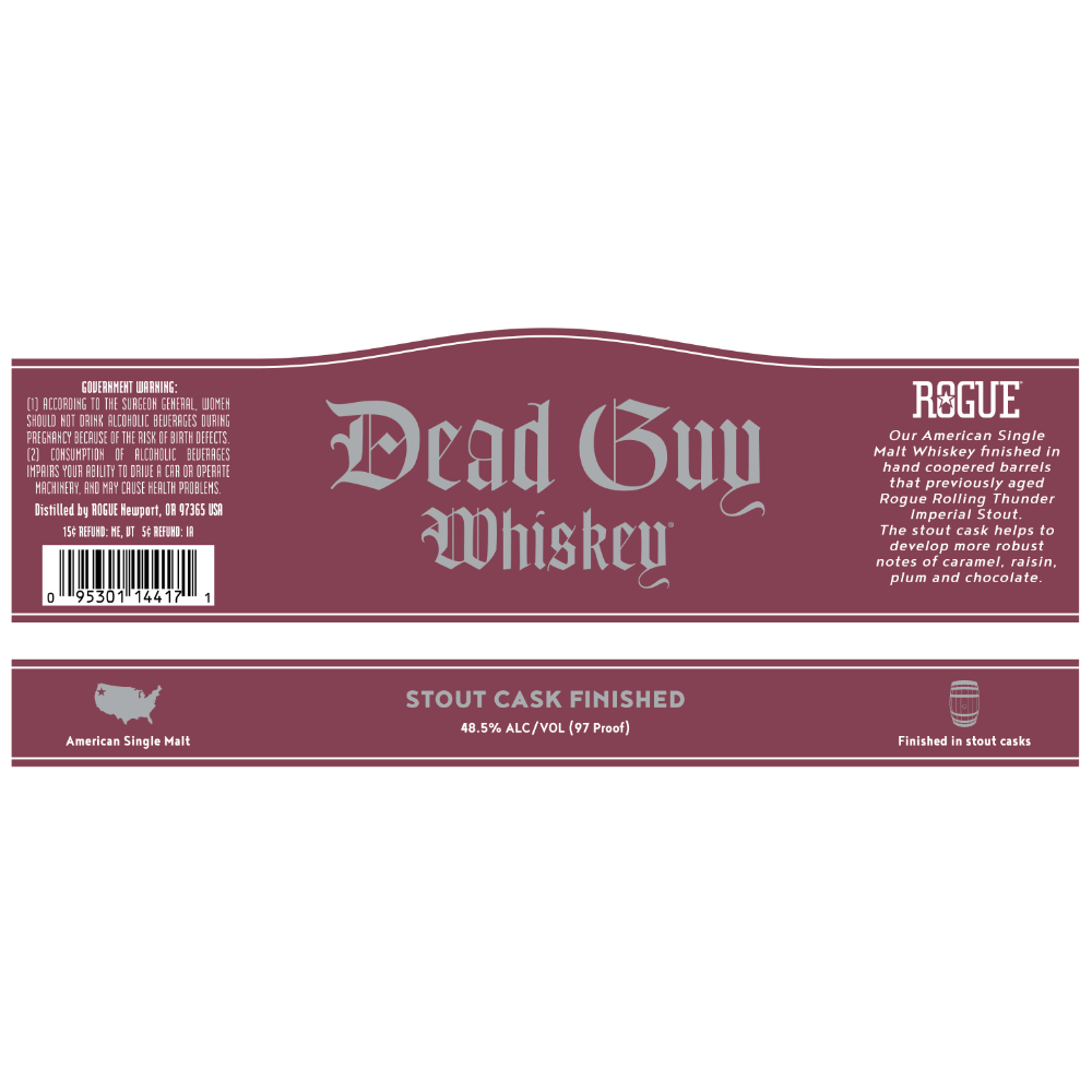 Buy Dead Guy Stout Cask Finished Whiskey Online