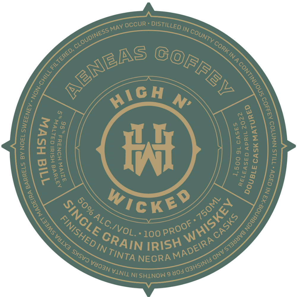 Buy High N’ Wicked Aneas Coffey Irish Whiskey Online