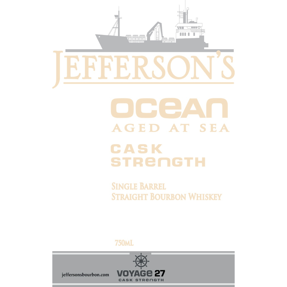 Buy Jefferson’s Ocean Aged at Sea Voyage 27 Cask Strength Bourbon Online