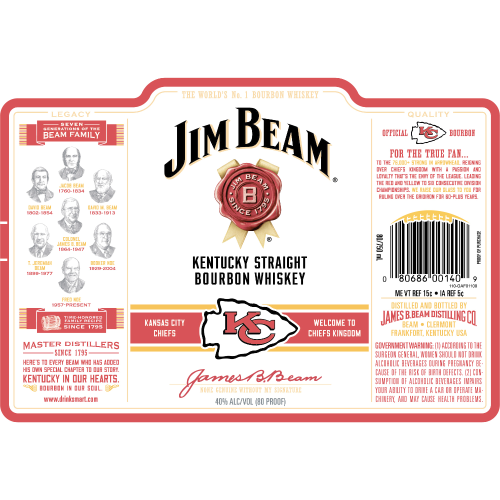Buy Jim Beam Kansas City Chiefs Edition Online