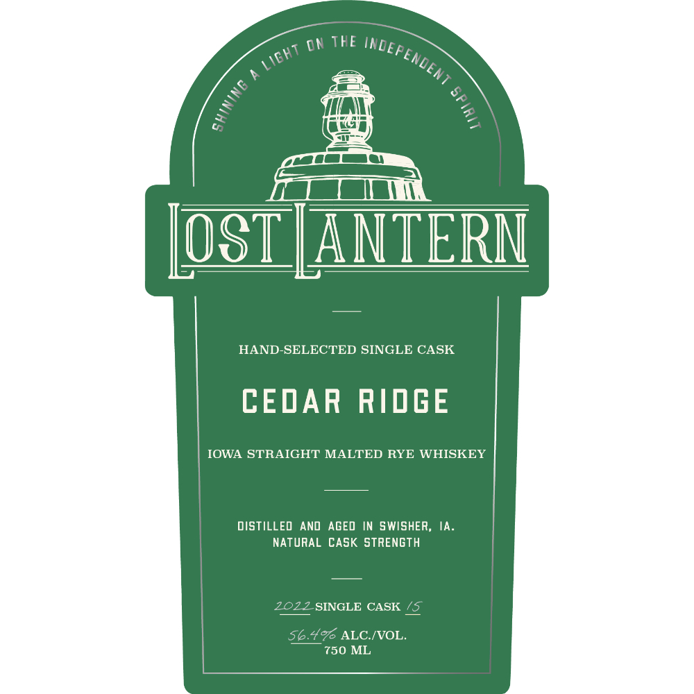 Buy Lost Lantern Cedar Ridge Iowa Straight Malted Rye Online