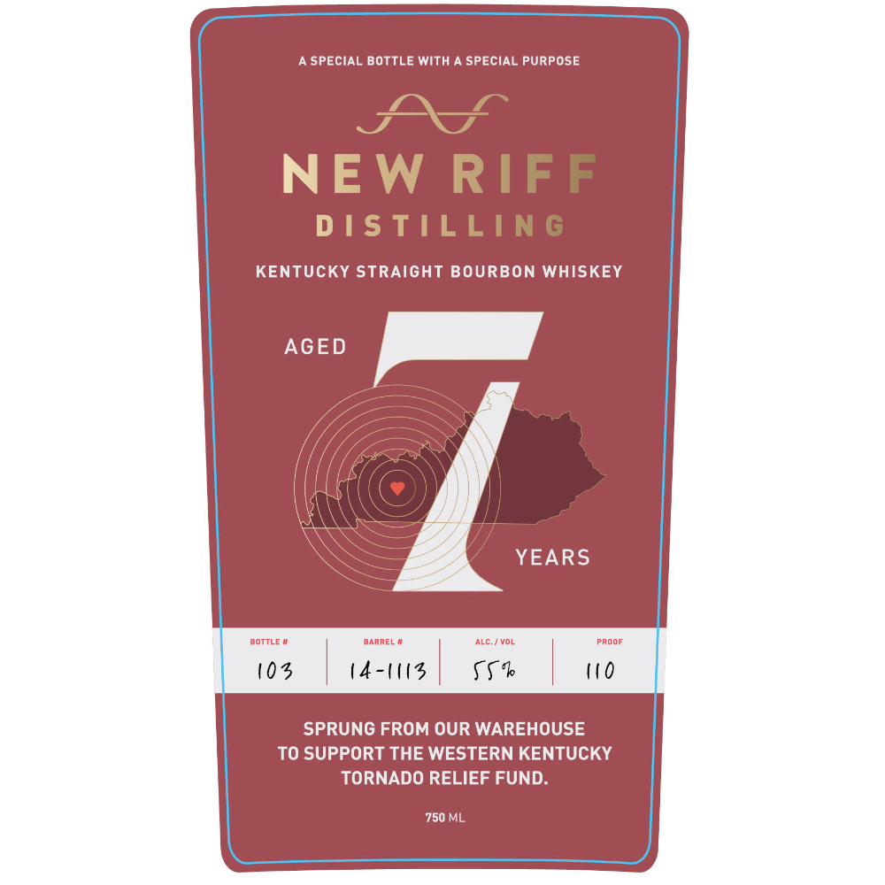 Buy New Riff 7 Year Old Tornado Relief Bourbon Online