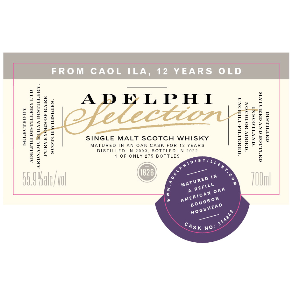 Buy Adelphi Selection Caol Ila 12 Year Old 2012 Online