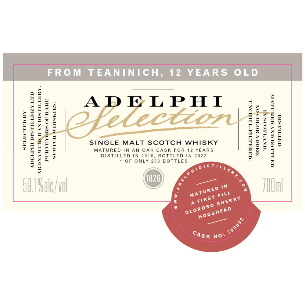 Buy Adelphi Selection Teaninich 12 Year Old 2010 Online