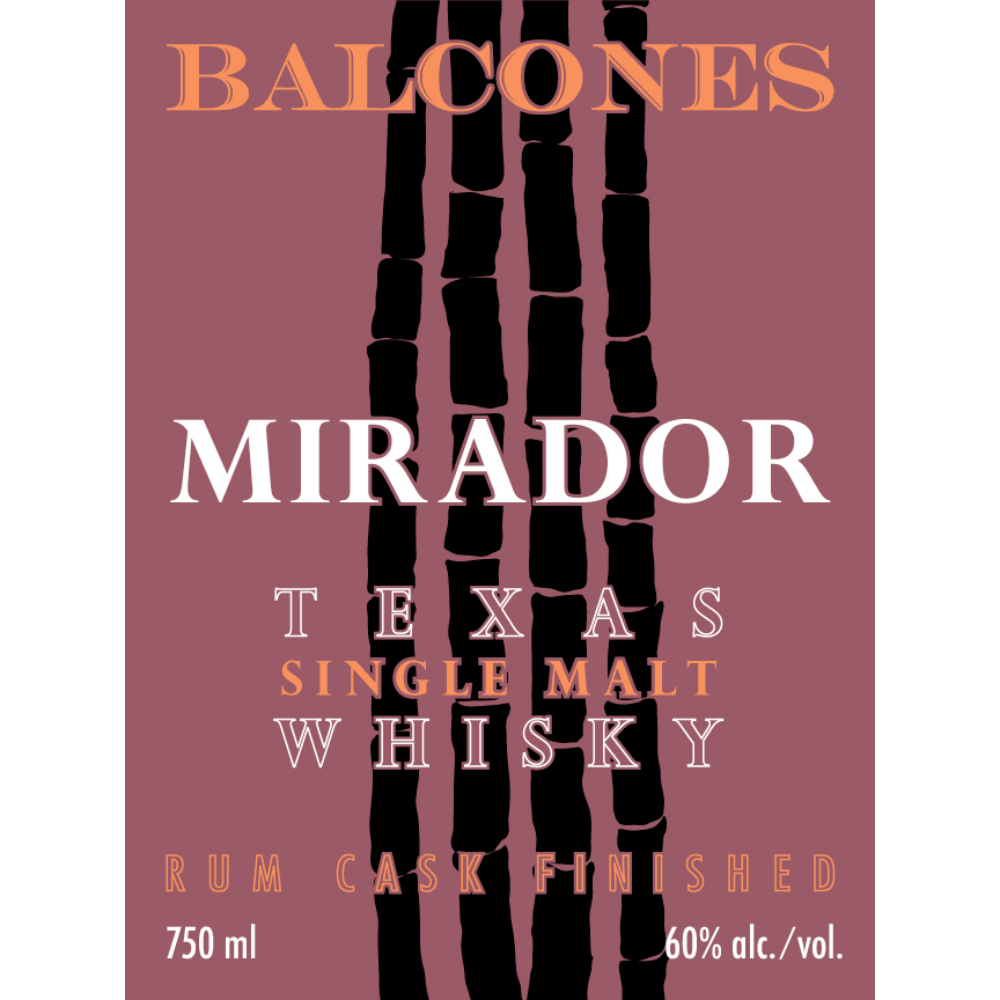 Buy Balcones Mirador Rum Cask Finished Online