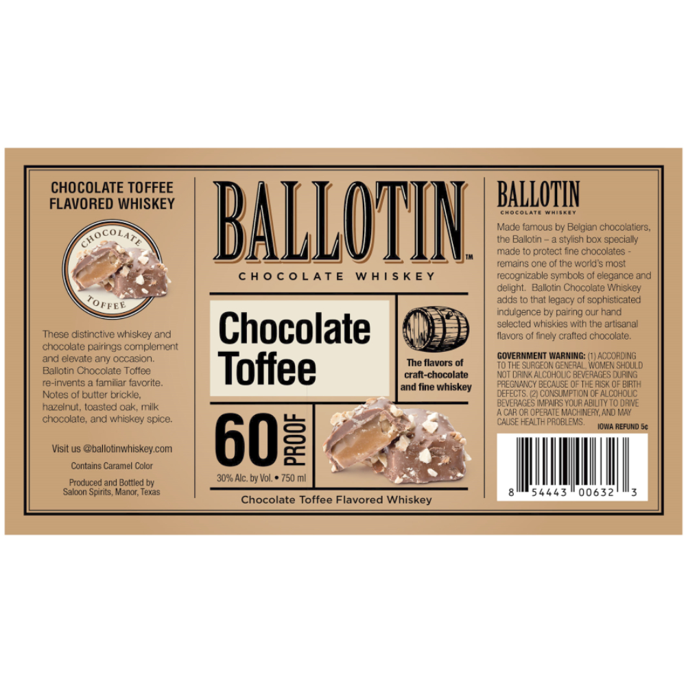 Buy Ballotin Chocolate Toffee Whiskey Online