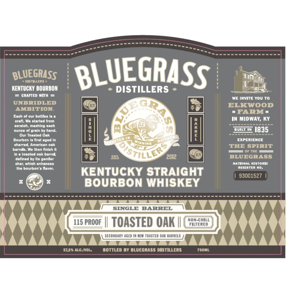 Buy Bluegrass Single Barrel Toasted Oak Bourbon Online