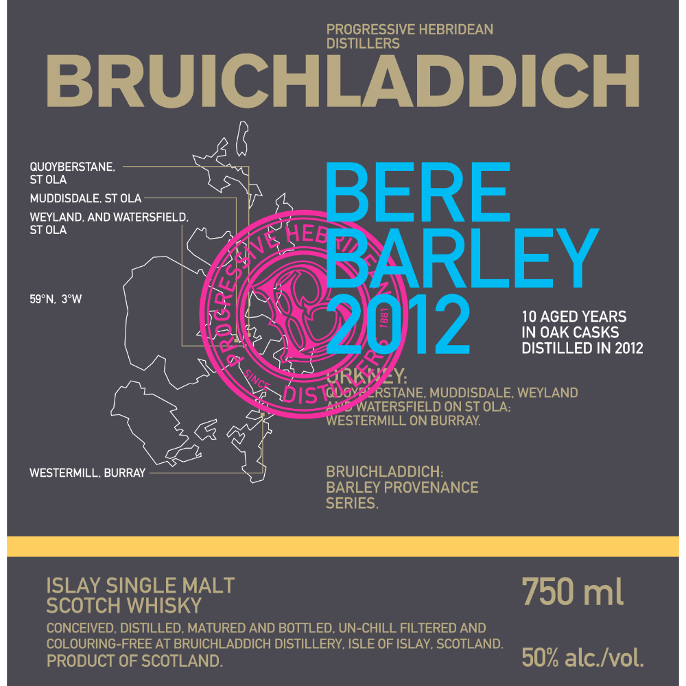 Buy Bruichladdich Bere Barley 2012 Online