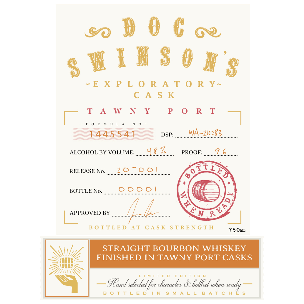 Buy Doc Swinson’s Exploratory Cask Tawny Port Straight Bourbon Online