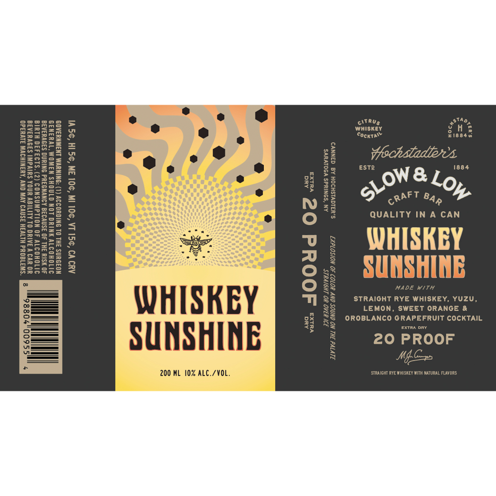 Buy Hochstadter's Slow & Low Whiskey Sunshine Online