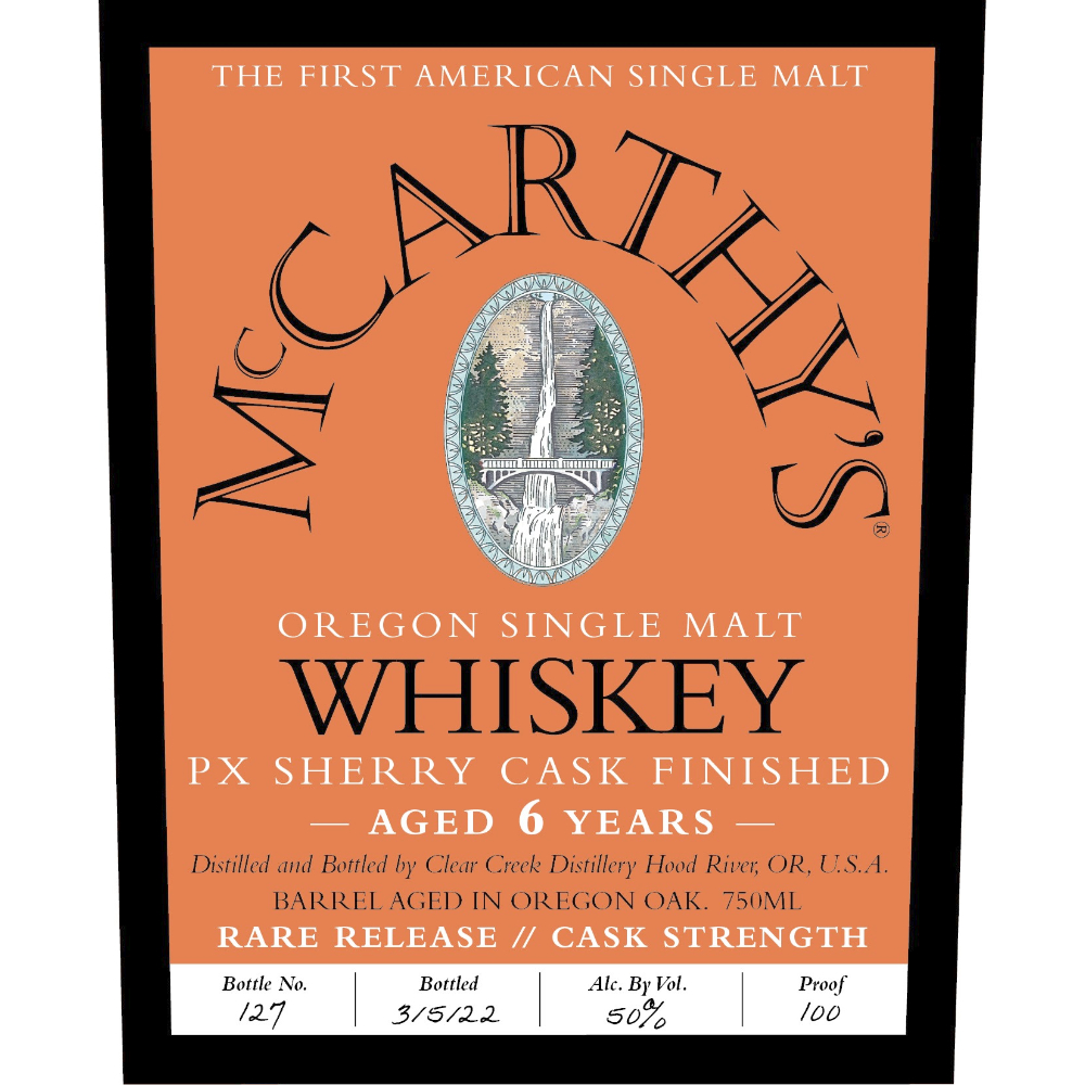 Buy McCarthy’s 6 Year PX Sherry Cask Finished Single Malt Online