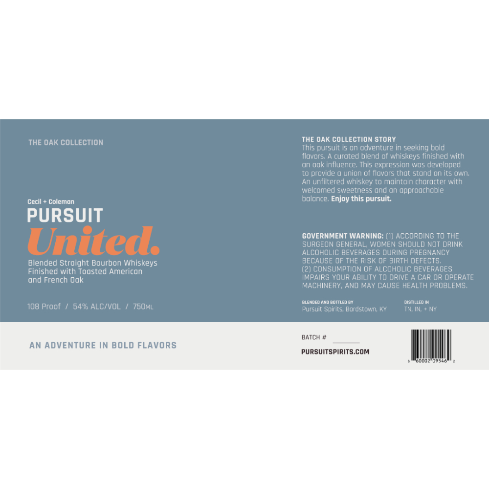 Buy Pursuit United The Oak Collection Bourbon American and French Oak Online