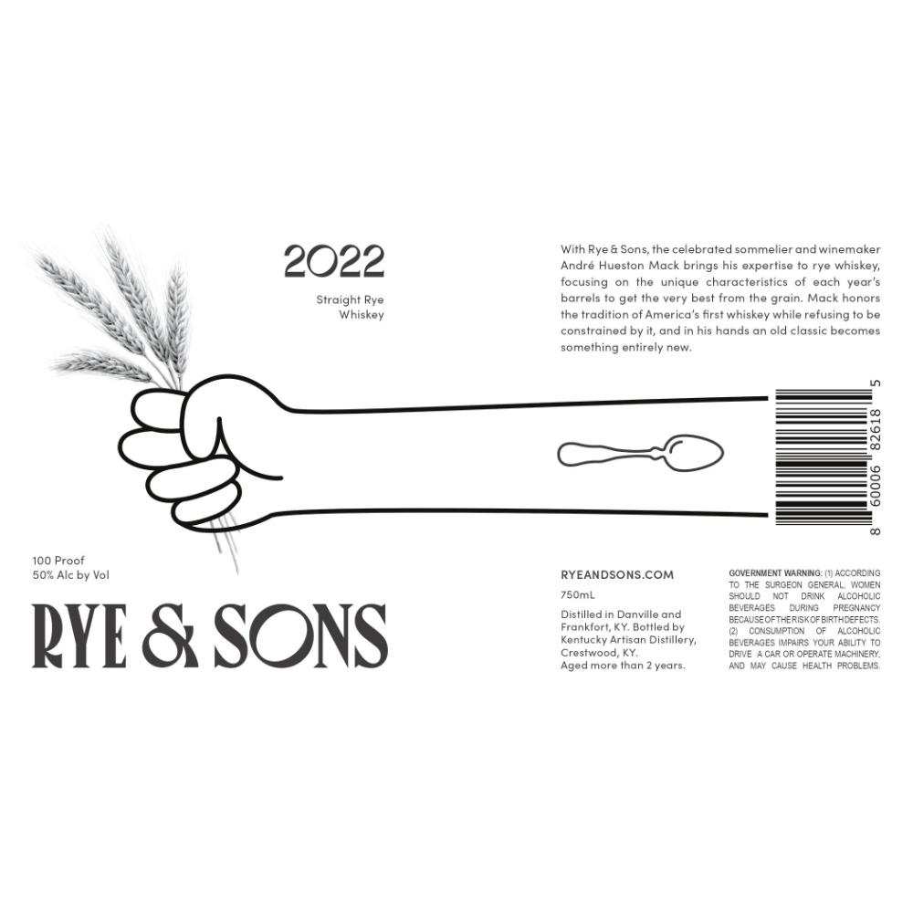 Buy Rye & Sons Straight Rye 2022 Online