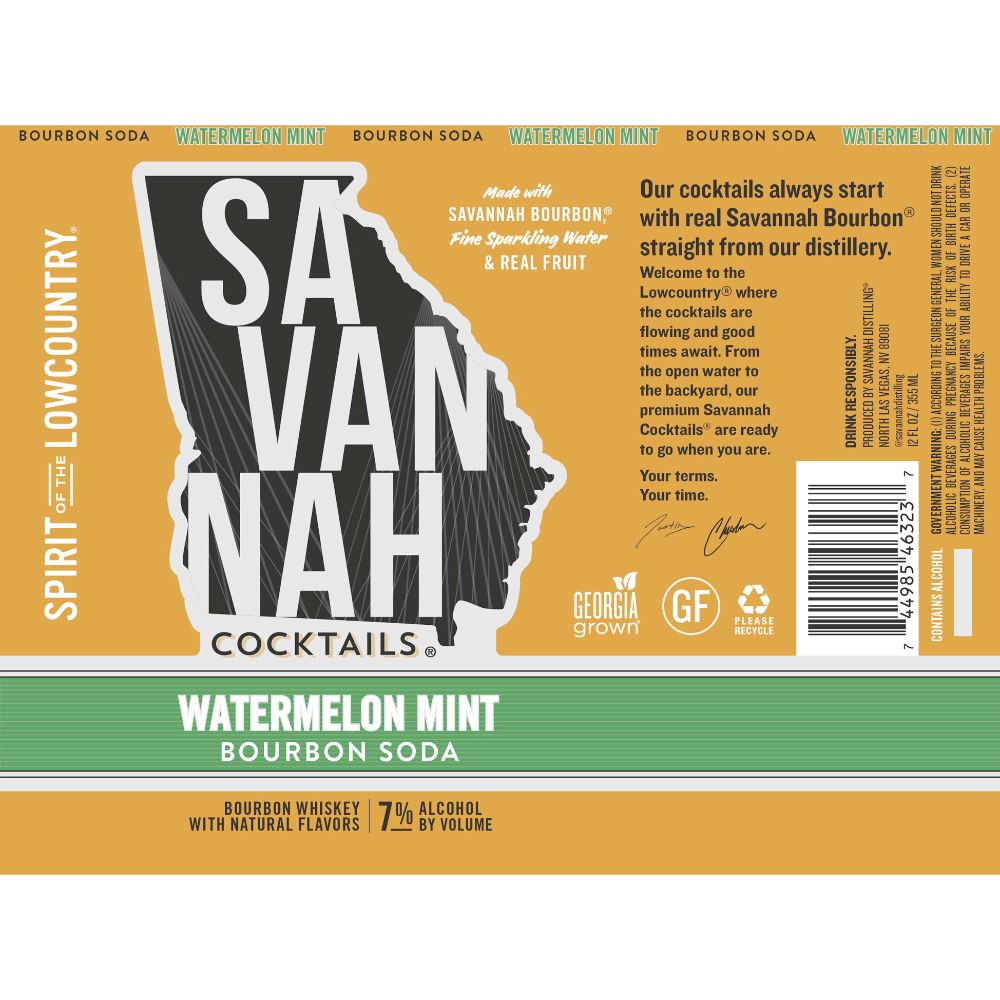 Buy Savannah Cocktails Watermelon Mint Bourbon Soda Online