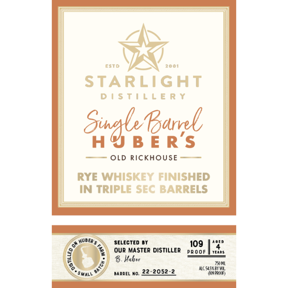 Buy Starlight Rye Finished in Triple Sec Barrels Online