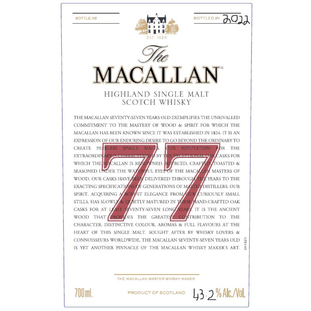 Buy The Macallan 77 Year Old Online
