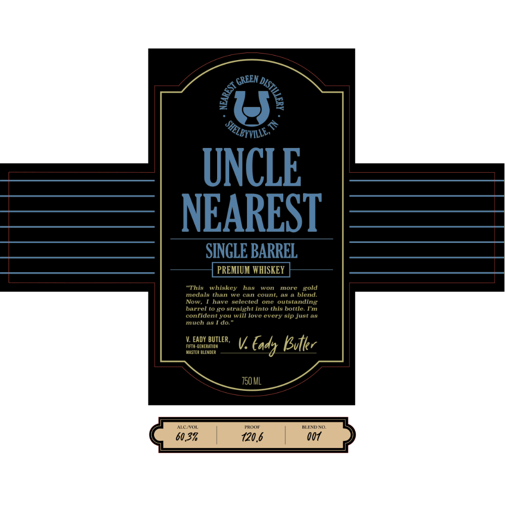 Buy Uncle Nearest Single Barrel Whiskey 120.6 Proof Online
