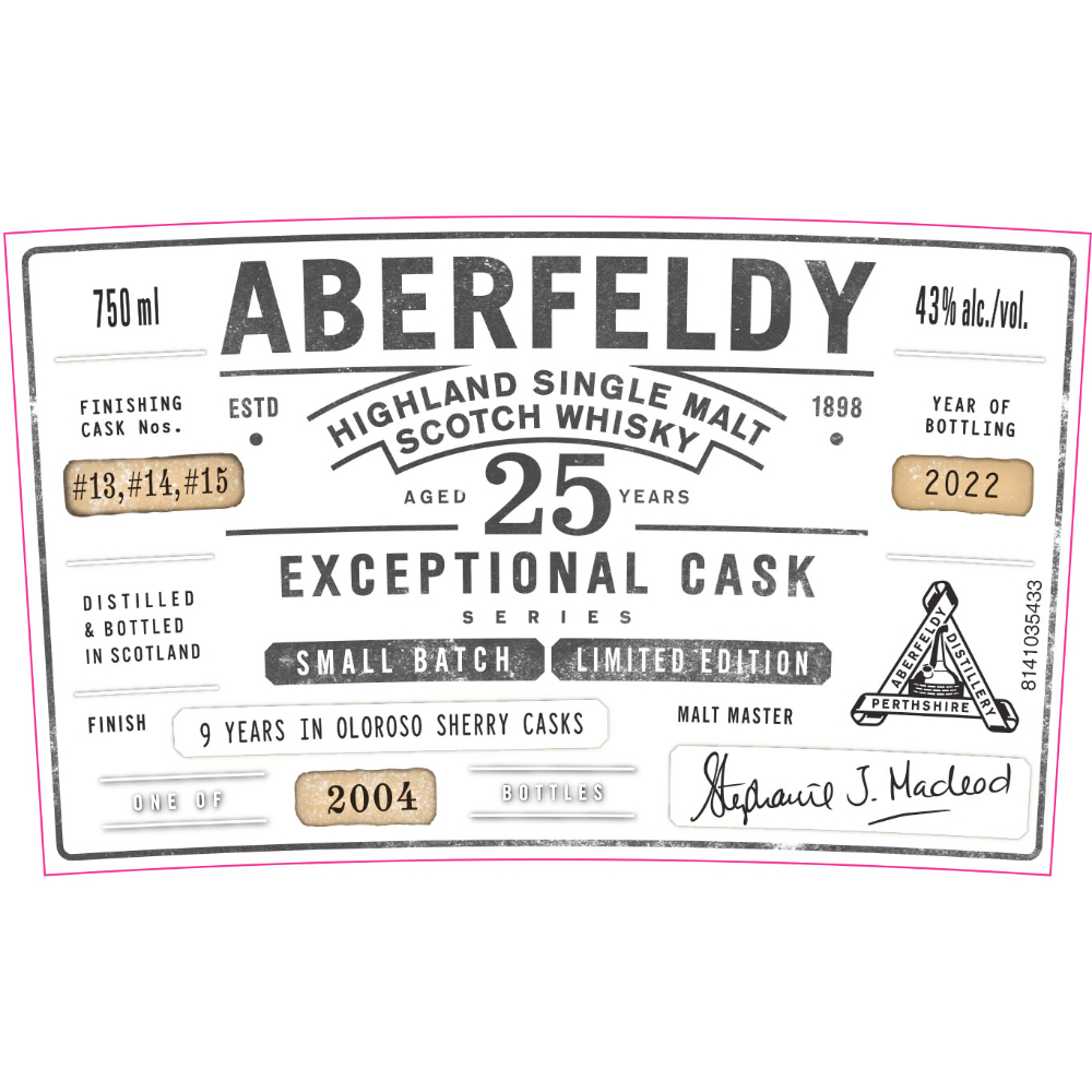 Buy Aberfeldy 25 Year Old Exceptional Cask Series Online