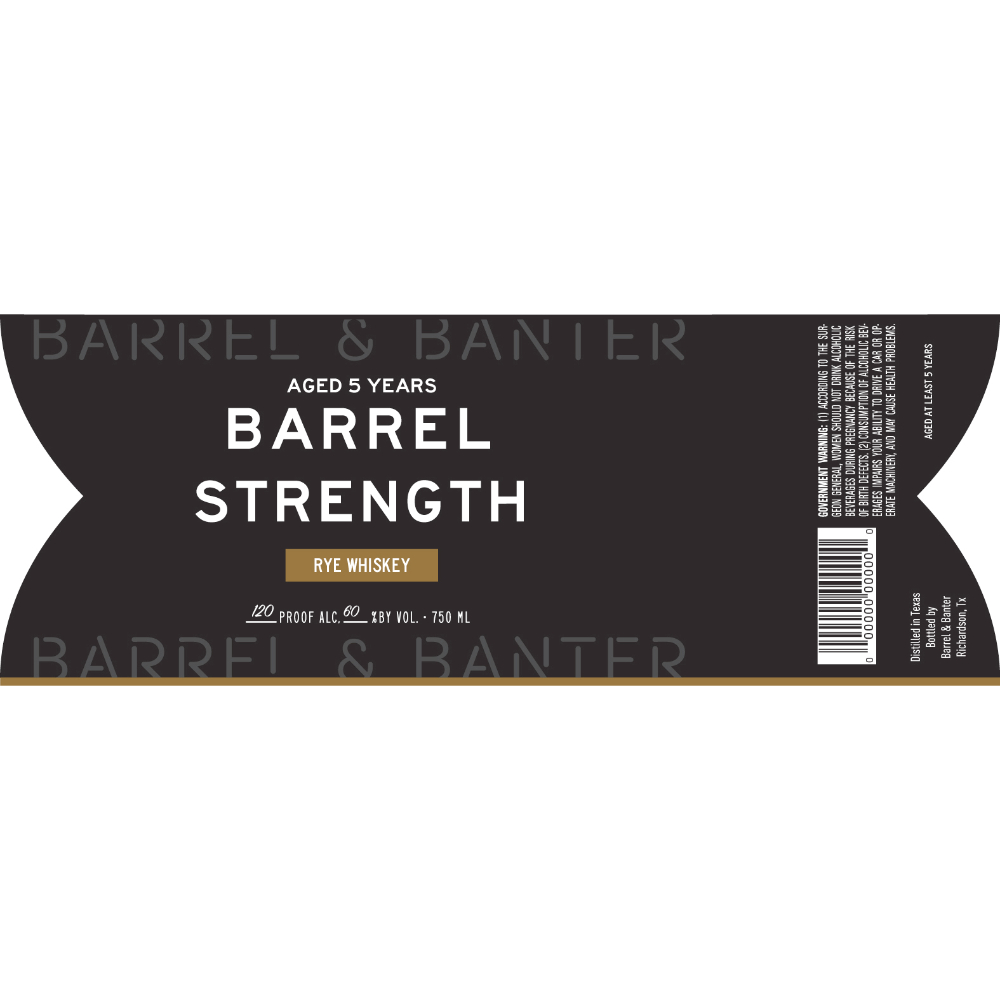 Buy Barrel & Banter 5 Year Old Barrel Strength Rye Online