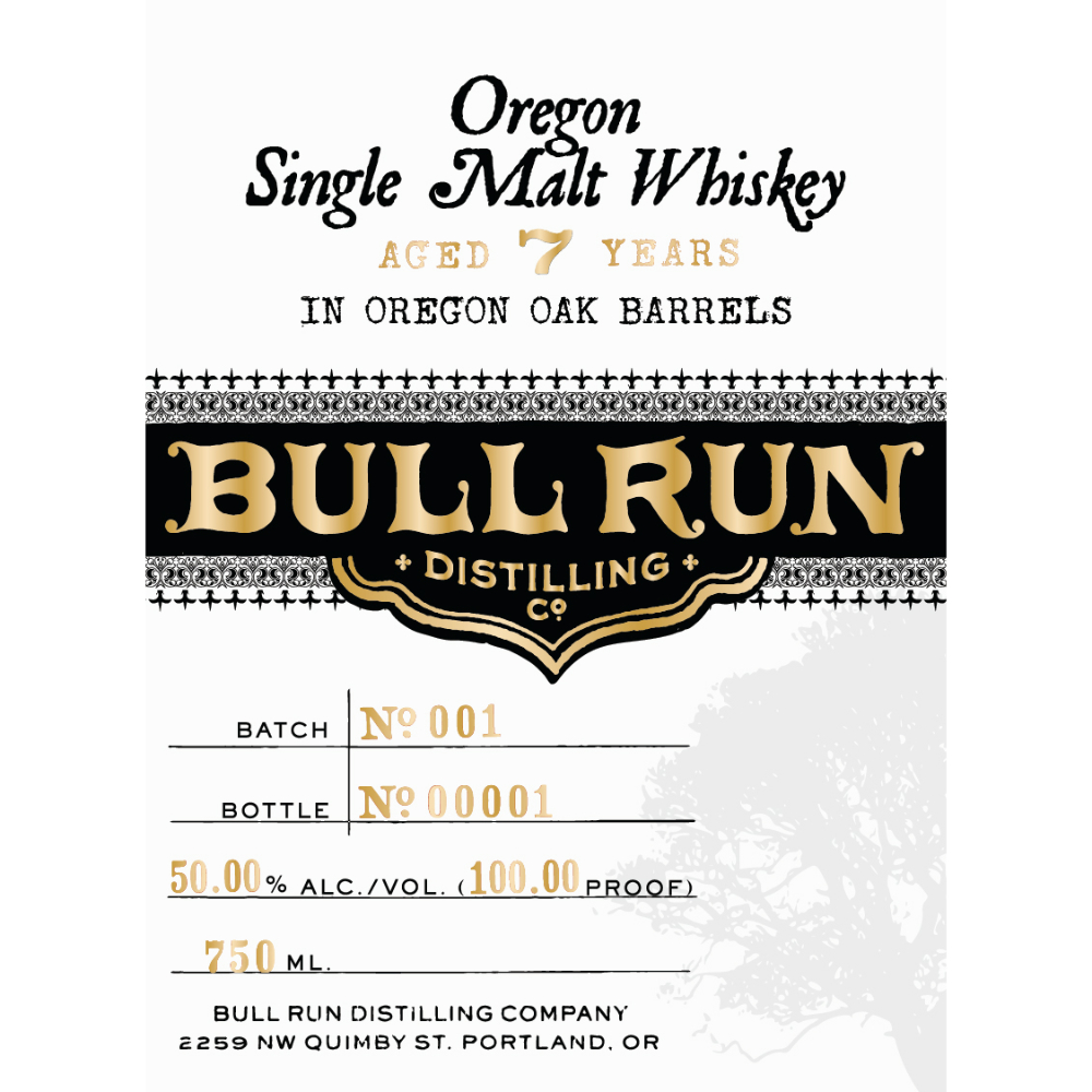 Buy Bull Run 7 Year Old Oregon Single Malt Whiskey Online