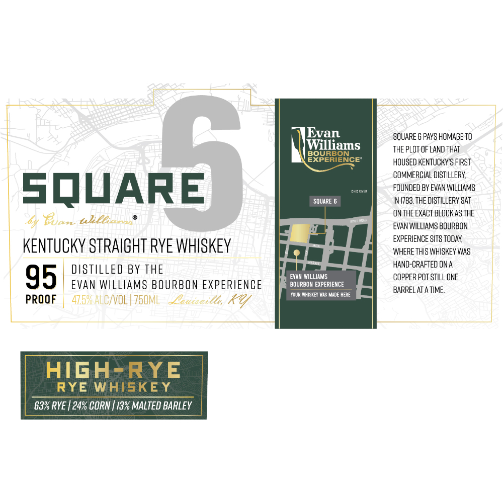 Buy Evan Williams Square 6 Kentucky Straight Rye Online
