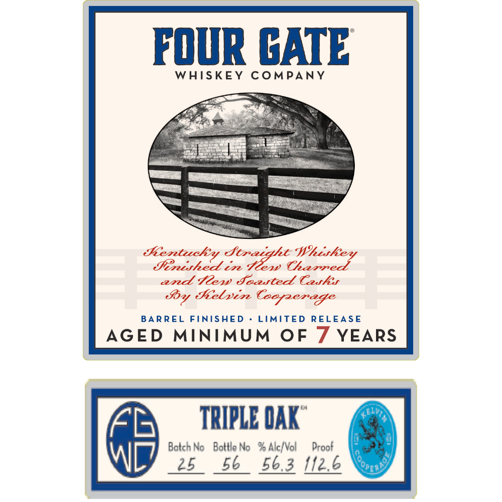 Buy Four Gate 7 Year Old Triple Oak Straight Whiskey Online
