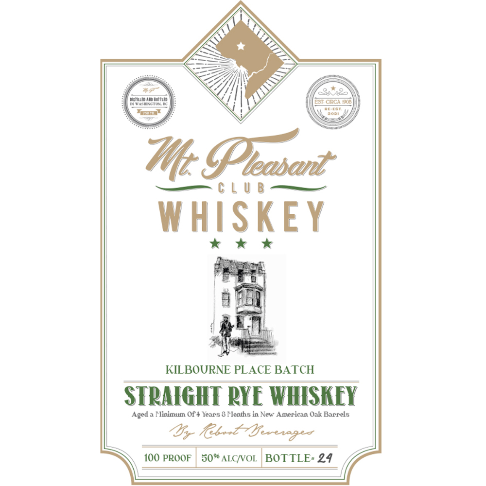 Buy Mt. Pleasant Club Whiskey Kilbourne Place Batch Straight Rye Online