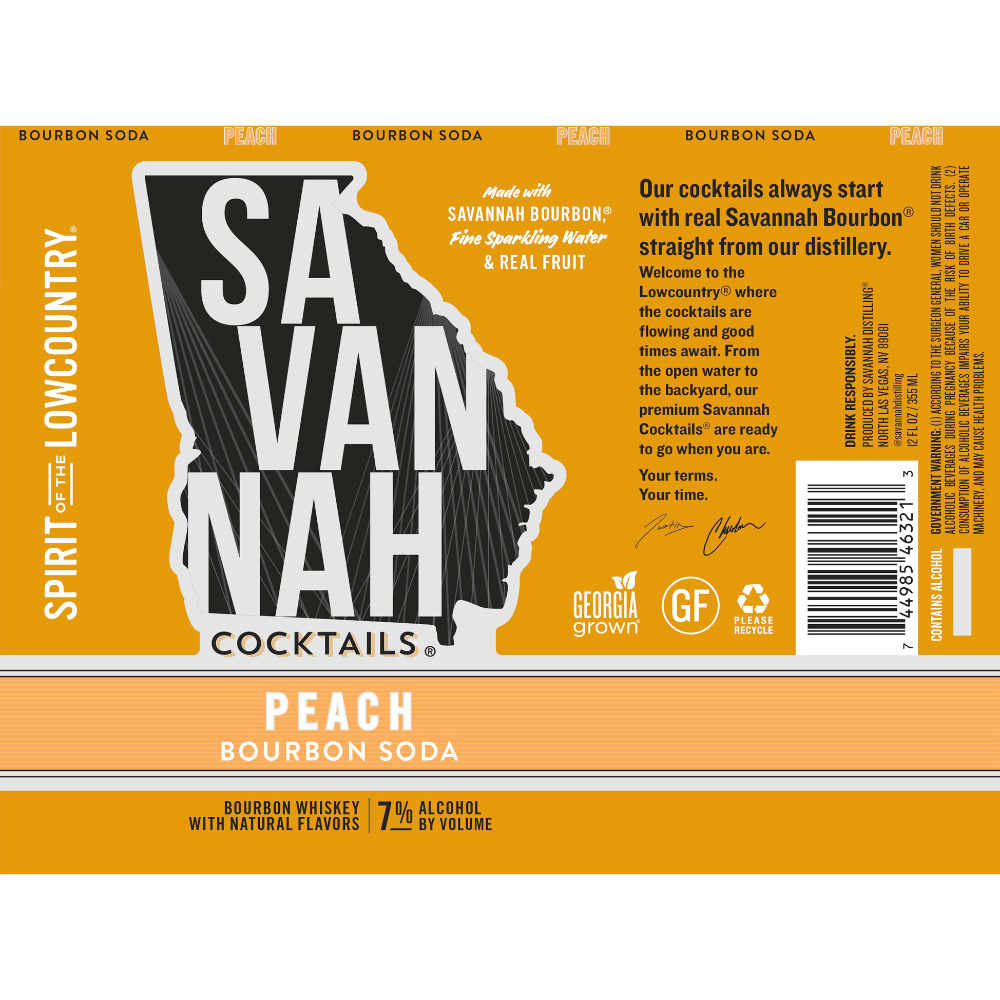 Buy Savannah Cocktails Peach Bourbon Soda Online