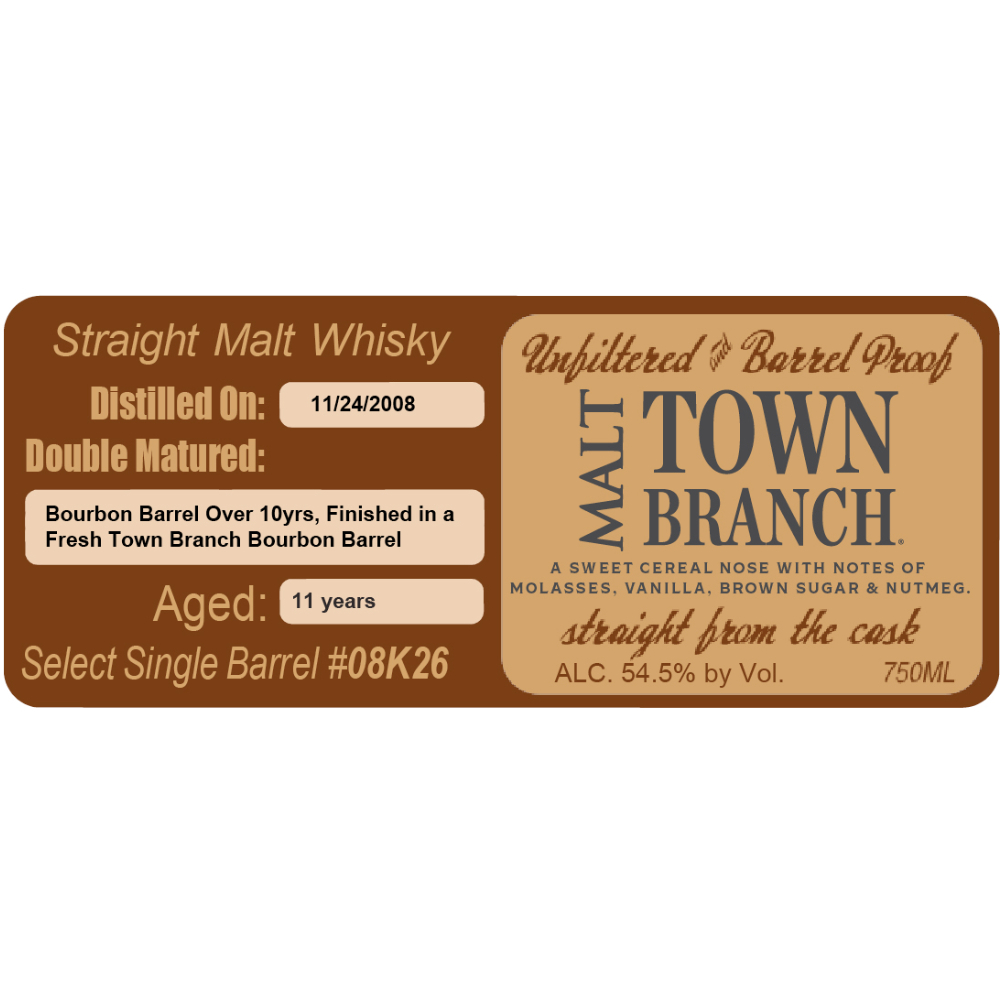 Buy Town Branch 11 Year Straight Malt Whiskey Online